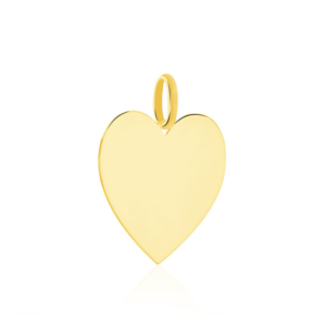Pendentif Sirona cœur gravable or jaune
